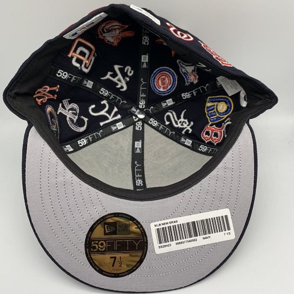 MLB x Supreme Box Logo 7 1/2 59Fifty New Era Hat Fitted Cap - Picture 5 of 5